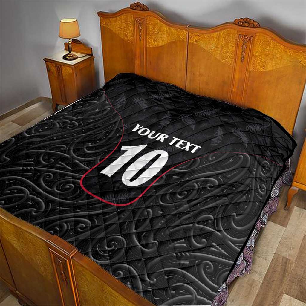 Custom New Zealand Rugby Quilt Maori All Black Championship 2024 and Silver Fern LT03 - Polynesian Pride