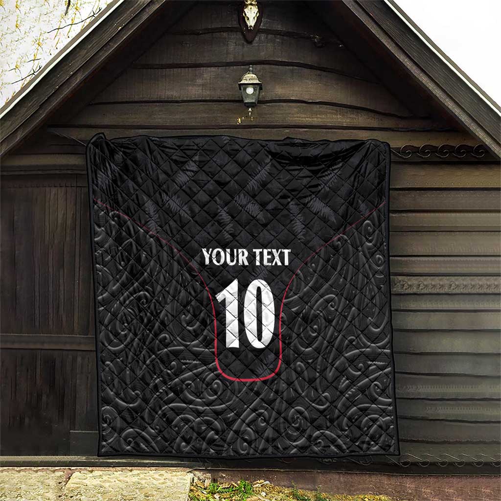 Custom New Zealand Rugby Quilt Maori All Black Championship 2024 and Silver Fern LT03 - Polynesian Pride