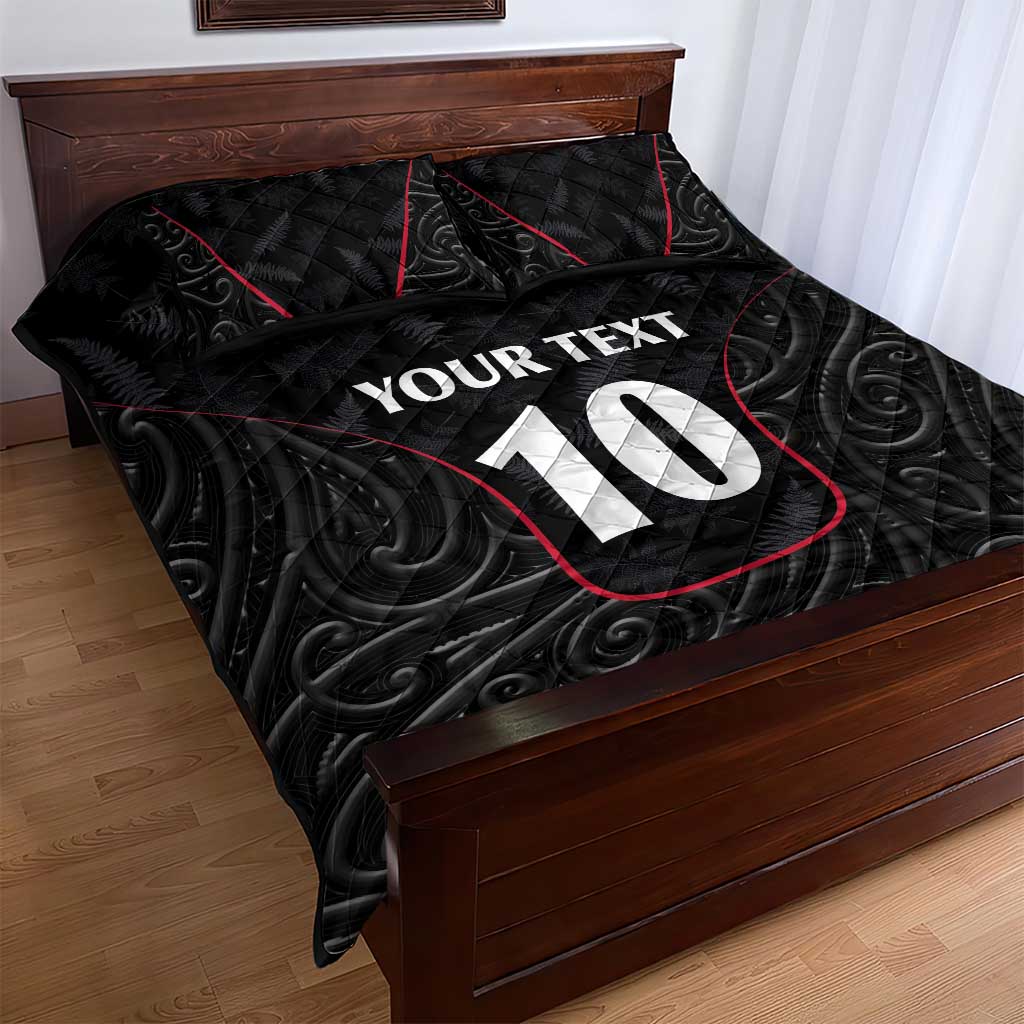 Custom New Zealand Rugby Quilt Bed Set Maori All Black Championship 2024 and Silver Fern LT03 - Polynesian Pride