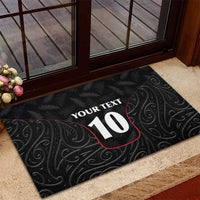 Custom New Zealand Rugby Rubber Doormat Maori All Black Championship 2024 and Silver Fern LT03 - Polynesian Pride