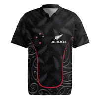 Custom New Zealand Rugby Rugby Jersey Maori All Black Championship 2024 and Silver Fern LT03 Black - Polynesian Pride