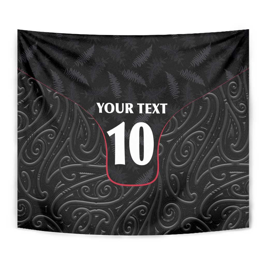 Custom New Zealand Rugby Tapestry Maori All Black Championship 2024 and Silver Fern LT03 - Polynesian Pride