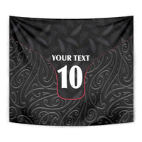 Custom New Zealand Rugby Tapestry Maori All Black Championship 2024 and Silver Fern LT03 - Polynesian Pride