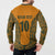 Custom Australia Rugby Championship 2024 Button Sweatshirt Aboriginal Art Tattoo Pattern