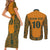 Custom Australia Rugby Championship 2024 Couples Matching Short Sleeve Bodycon Dress and Long Sleeve Button Shirt Aboriginal Art Tattoo Pattern