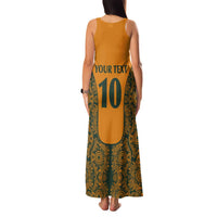 Custom Australia Rugby Championship 2024 Family Matching Tank Maxi Dress and Hawaiian Shirt Aboriginal Art Tattoo Pattern LT03 - Polynesian Pride