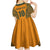 Custom Australia Rugby Championship 2024 Kid Short Sleeve Dress Aboriginal Art Tattoo Pattern