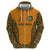 Custom Australia Rugby Championship 2024 Zip Hoodie Aboriginal Art Tattoo Pattern