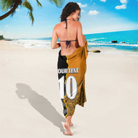 Custom New Zealand and Australia Rugby Championship 2024 Sarong Maori Warrior and Kangaroo Mascot with Fern Aboriginal LT03 - Polynesian Pride