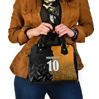 Custom New Zealand and Australia Rugby Championship 2024 Shoulder Handbag Maori Warrior and Kangaroo Mascot with Fern Aboriginal LT03 - Polynesian Pride