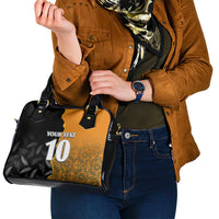 Custom New Zealand and Australia Rugby Championship 2024 Shoulder Handbag Maori Warrior and Kangaroo Mascot with Fern Aboriginal LT03 - Polynesian Pride