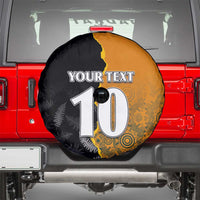 Custom New Zealand and Australia Rugby Championship 2024 Spare Tire Cover Maori Warrior and Kangaroo Mascot with Fern Aboriginal LT03 - Polynesian Pride