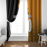 Custom New Zealand and Australia Rugby Championship 2024 Window Curtain Maori Warrior and Kangaroo Mascot with Fern Aboriginal LT03 - Polynesian Pride