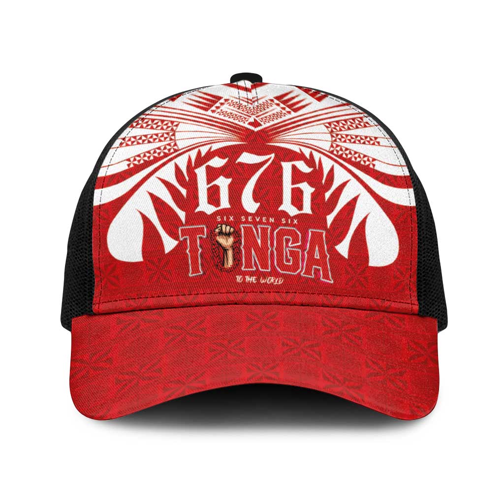 Tonga Rugby Baseball Net Cap Sipi Tau - Six Seven Six to the World