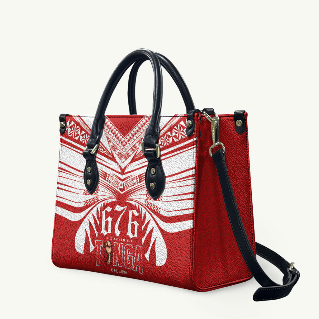 Tonga Rugby Leather Bag Sipi Tau - Six Seven Six to the World