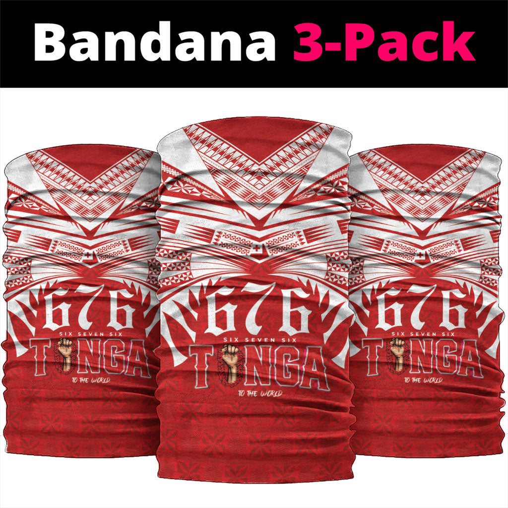 Tonga Rugby Neck Gaiter Sipi Tau - Six Seven Six to the World