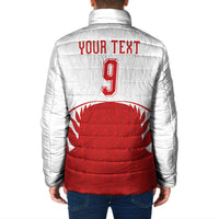 Tonga Rugby Custom Padded Jacket Sipi Tau - Six Seven Six to the World LT03 - Polynesian Pride