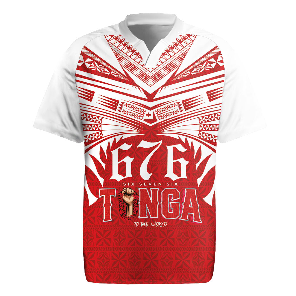 Tonga Rugby Custom Rugby Jersey Sipi Tau - Six Seven Six to the World