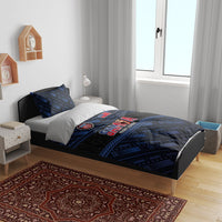 Toa Samoa Rugby Bedding Set Siva Tau - Samoan Warriors Pacific Pattern LT03 - Polynesian Pride