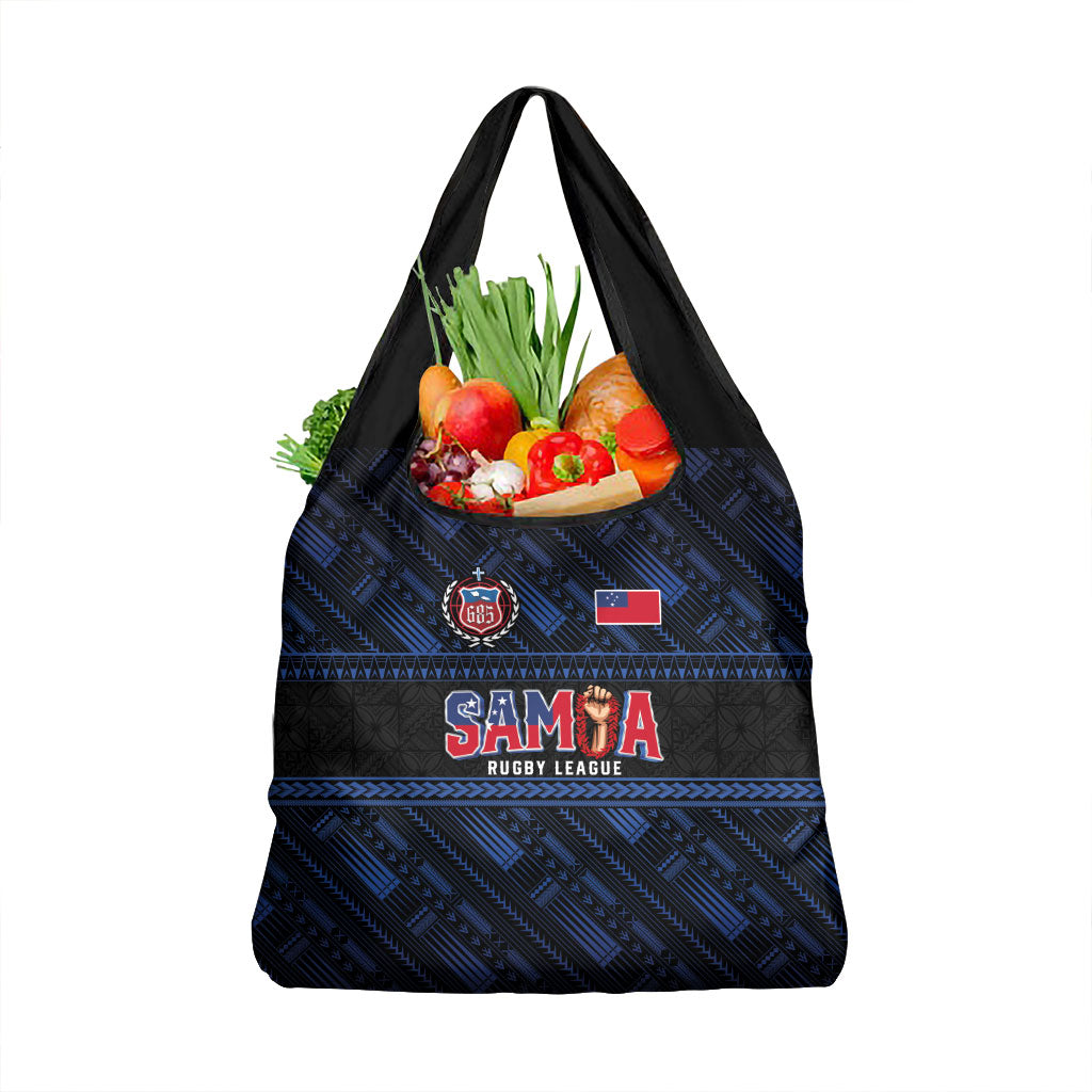Toa Samoa Rugby Grocery Bag Siva Tau - Samoan Warriors Pacific Pattern