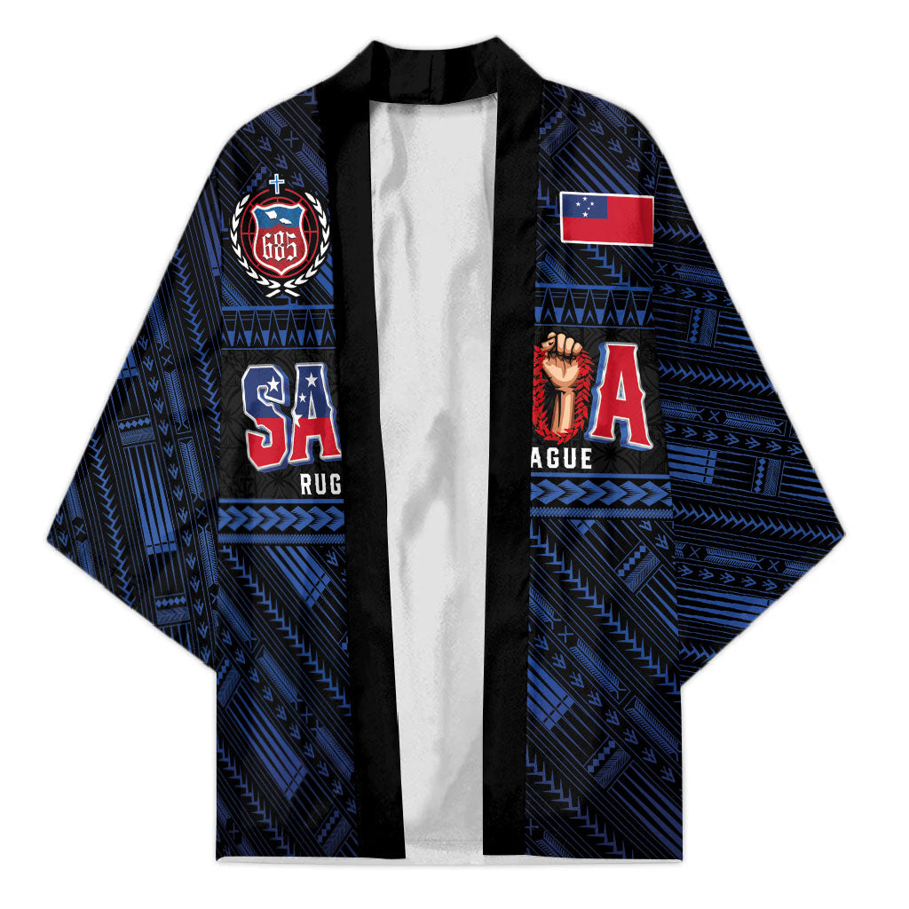 Toa Samoa Rugby Kimono Siva Tau - Samoan Warriors Pacific Pattern