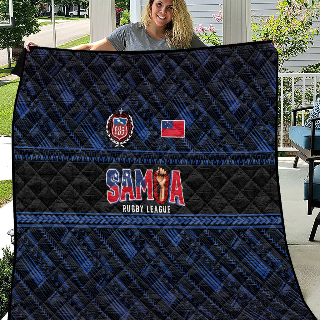 Toa Samoa Rugby Quilt Siva Tau - Samoan Warriors Pacific Pattern