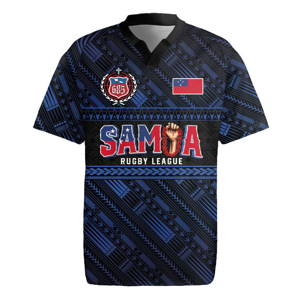 Toa Samoa Rugby Rugby Jersey Siva Tau - Samoan Warriors Pacific Pattern