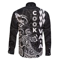Cook Islands Va'a Polynesian Art Tattoo Family Matching Puletasi and Hawaiian Shirt Black Color LT03 - Polynesian Pride