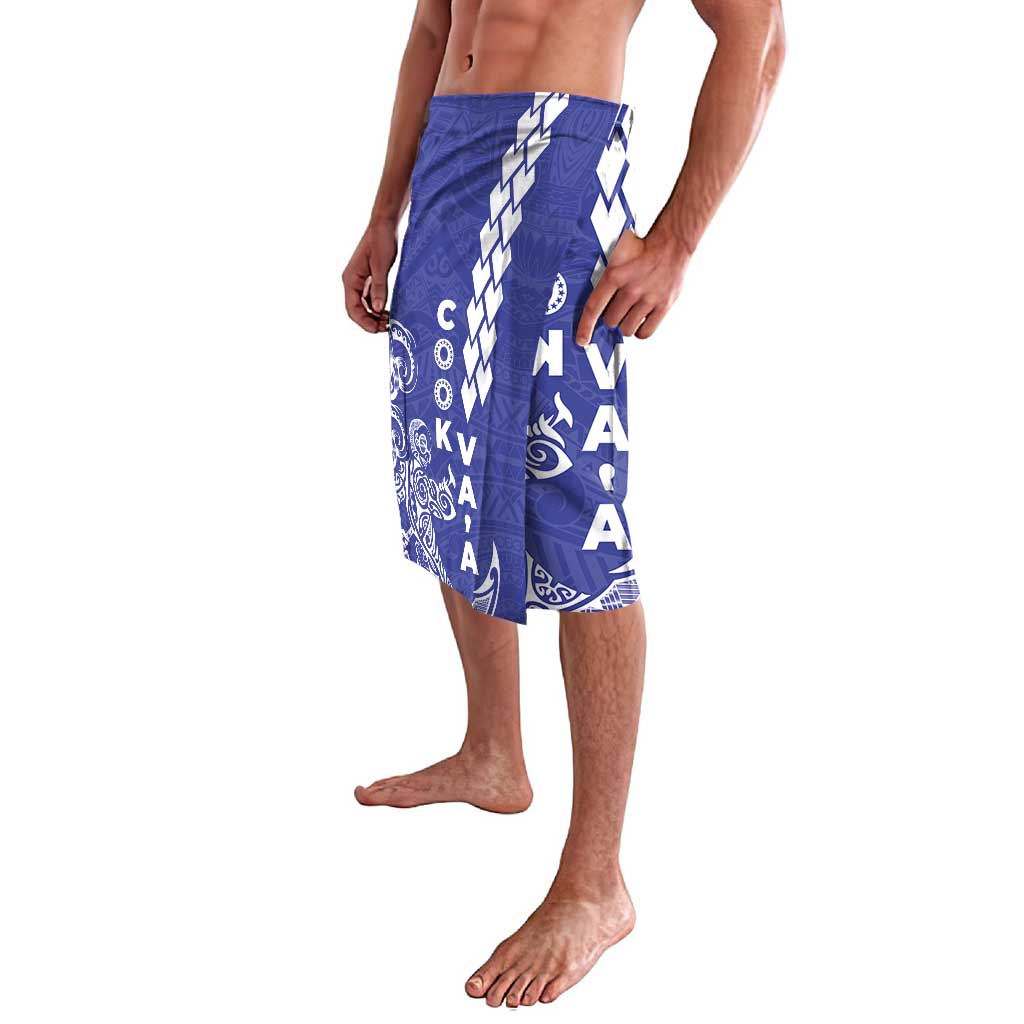 Cook Islands Va'a Polynesian Art Tattoo Lavalava Blue Color LT03 - Polynesian Pride