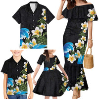 Hawaiian Plumeria and Turtle Family Matching Mermaid Dress and Hawaiian Shirt with Polynesian Tribal Art Pattern Vintage Vibes LT03 - Polynesian Pride