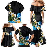 Hawaiian Plumeria and Turtle Family Matching Mermaid Dress and Hawaiian Shirt with Polynesian Tribal Art Pattern Vintage Vibes LT03 - Polynesian Pride