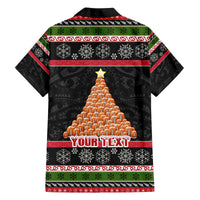Personalized New Zealand Meri Kirihimete Family Matching Summer Maxi Dress and Hawaiian Shirt Maori Warrior with Rugby Christmas Tree LT03 - Polynesian Pride