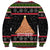 Personalized New Zealand Meri Kirihimete Sweatshirt Maori Warrior with Rugby Christmas Tree LT03 - Polynesian Pride