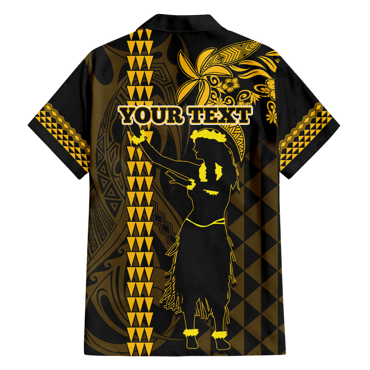 Custom Hawaii Family Matching Puletasi Dress and Hawaiian Shirt Ukelele and Hula Girl Mix Kakau Pattern LT03 - Polynesian Pride
