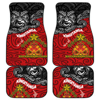 Maori King Movement Car Mats Ko Te Mana Motuhake Emblem with Moko and Polynesian Art Tattoo LT03 - Polynesian Pride