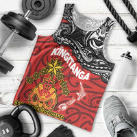 Maori King Movement Men Tank Top Ko Te Mana Motuhake Emblem with Moko and Polynesian Art Tattoo LT03 - Polynesian Pride