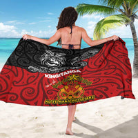 Maori King Movement Sarong Ko Te Mana Motuhake Emblem with Moko and Polynesian Art Tattoo LT03 - Polynesian Pride