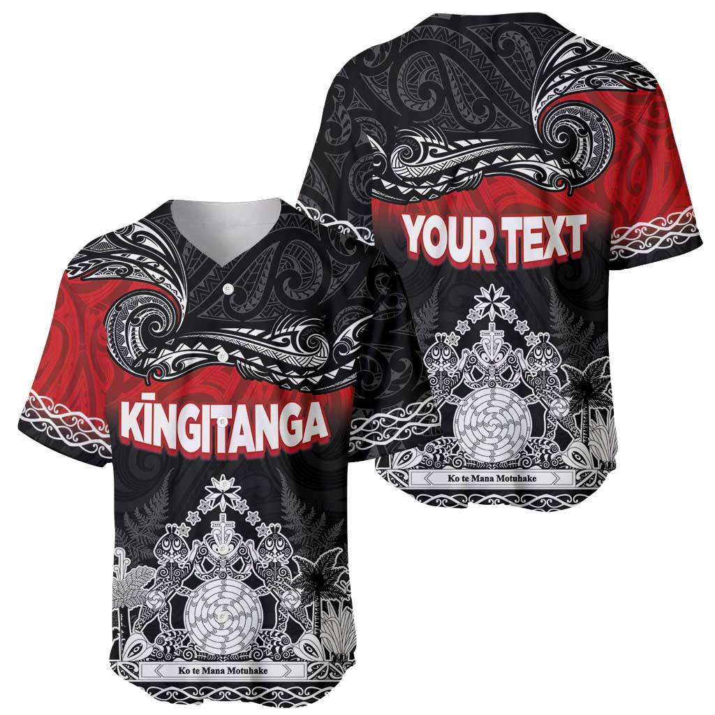 Personalised Maori King Movement Baseball Jersey Te Paki-o-Matariki with Silver Ferns and Polynesian Art Tattoo LT03 - Polynesian Pride