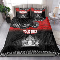 Personalised Maori King Movement Bedding Set Te Paki-o-Matariki with Silver Ferns and Polynesian Art Tattoo LT03 - Polynesian Pride