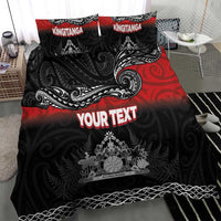 Personalised Maori King Movement Bedding Set Te Paki-o-Matariki with Silver Ferns and Polynesian Art Tattoo LT03 - Polynesian Pride