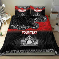 Personalised Maori King Movement Bedding Set Te Paki-o-Matariki with Silver Ferns and Polynesian Art Tattoo LT03 - Polynesian Pride