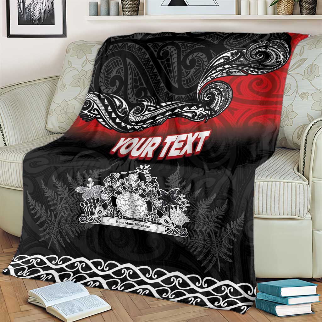 Personalised Maori King Movement Blanket Te Paki-o-Matariki with Silver Ferns and Polynesian Art Tattoo LT03 - Polynesian Pride
