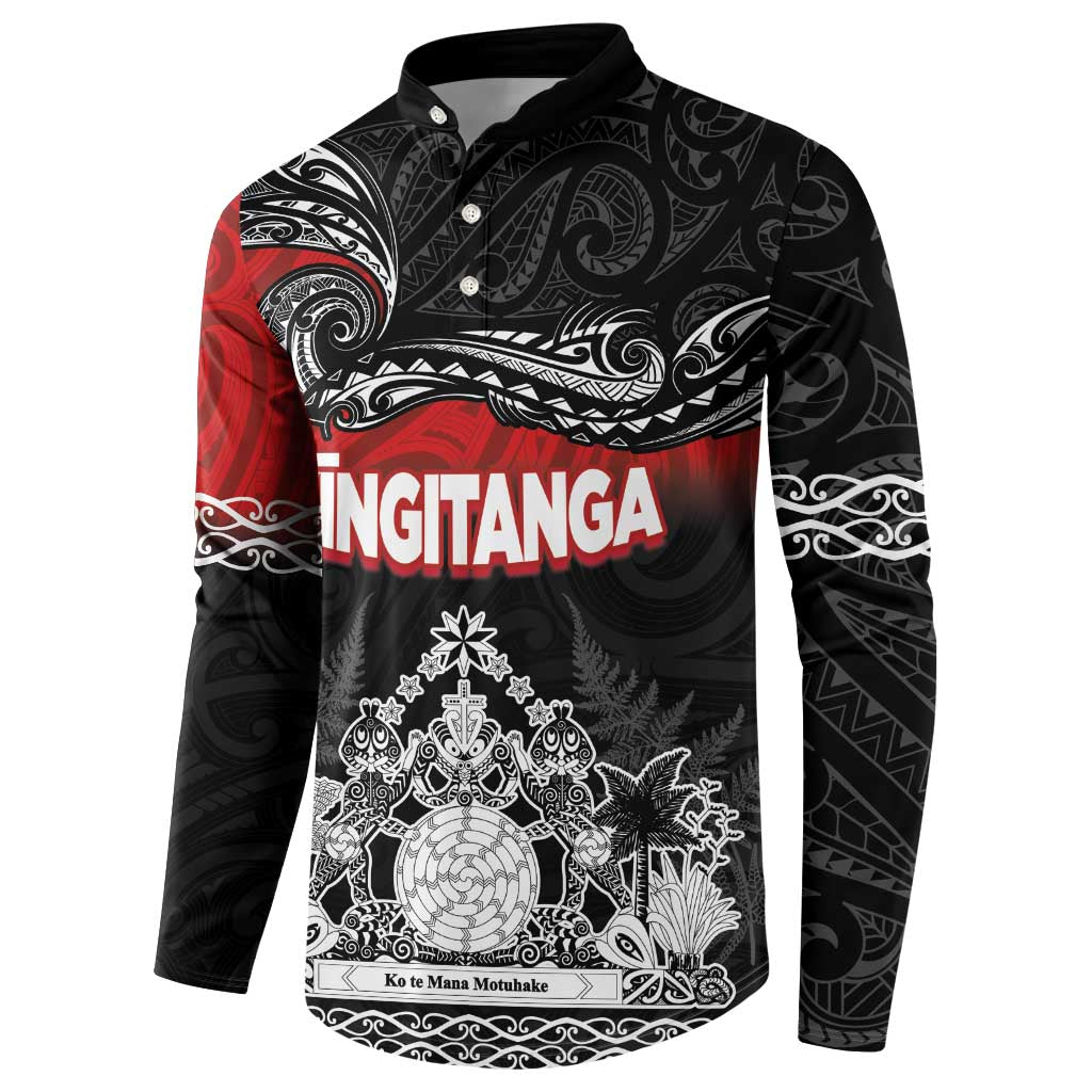 Personalised Maori King Movement Button Sweatshirt Te Paki-o-Matariki with Silver Ferns and Polynesian Art Tattoo LT03 - Polynesian Pride