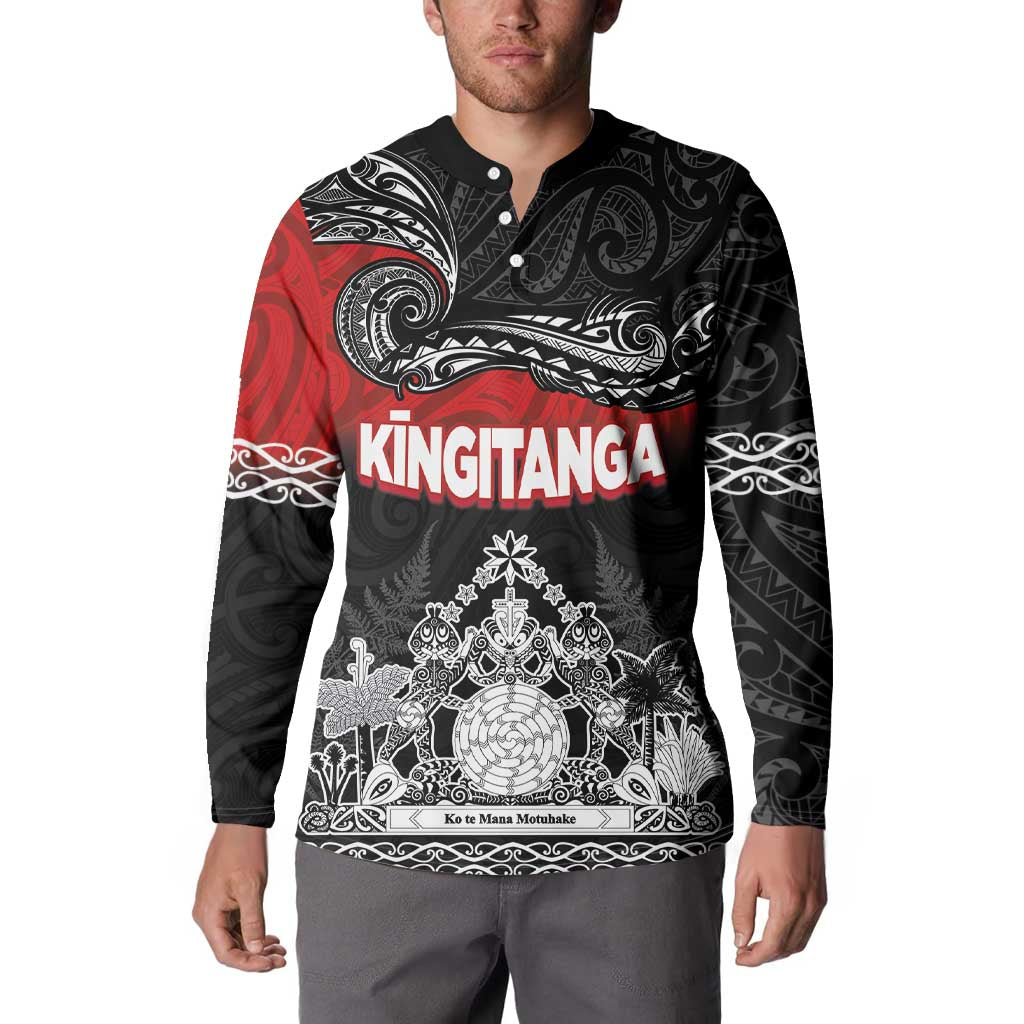 Personalised Maori King Movement Button Sweatshirt Te Paki-o-Matariki with Silver Ferns and Polynesian Art Tattoo LT03 - Polynesian Pride