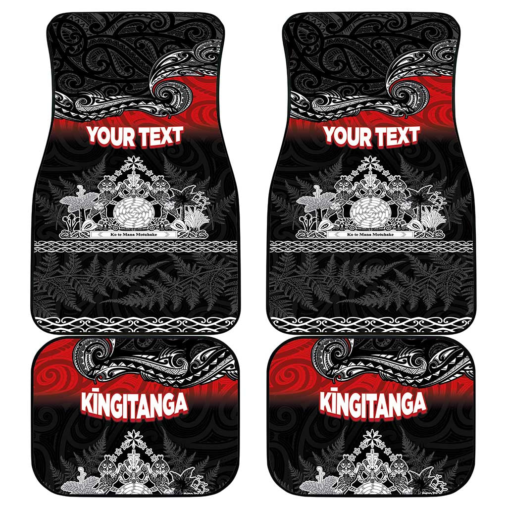 Personalised Maori King Movement Car Mats Te Paki-o-Matariki with Silver Ferns and Polynesian Art Tattoo LT03 - Polynesian Pride
