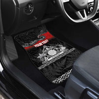 Personalised Maori King Movement Car Mats Te Paki-o-Matariki with Silver Ferns and Polynesian Art Tattoo LT03 - Polynesian Pride