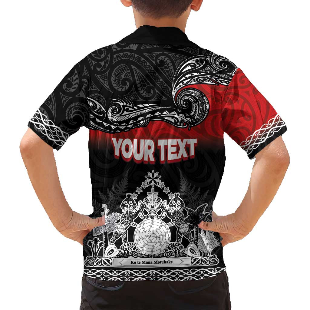 Personalised Maori King Movement Family Matching Long Sleeve Bodycon Dress and Hawaiian Shirt Te Paki-o-Matariki with Silver Ferns and Polynesian Art Tattoo LT03 - Polynesian Pride