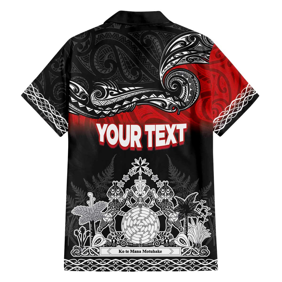 Personalised Maori King Movement Family Matching Off The Shoulder Long Sleeve Dress and Hawaiian Shirt Te Paki-o-Matariki with Silver Ferns and Polynesian Art Tattoo LT03 - Polynesian Pride