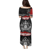 Personalised Maori King Movement Family Matching Puletasi and Hawaiian Shirt Te Paki-o-Matariki with Silver Ferns and Polynesian Art Tattoo LT03 - Polynesian Pride