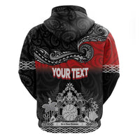 Personalised Maori King Movement Hoodie Te Paki-o-Matariki with Silver Ferns and Polynesian Art Tattoo LT03 - Polynesian Pride